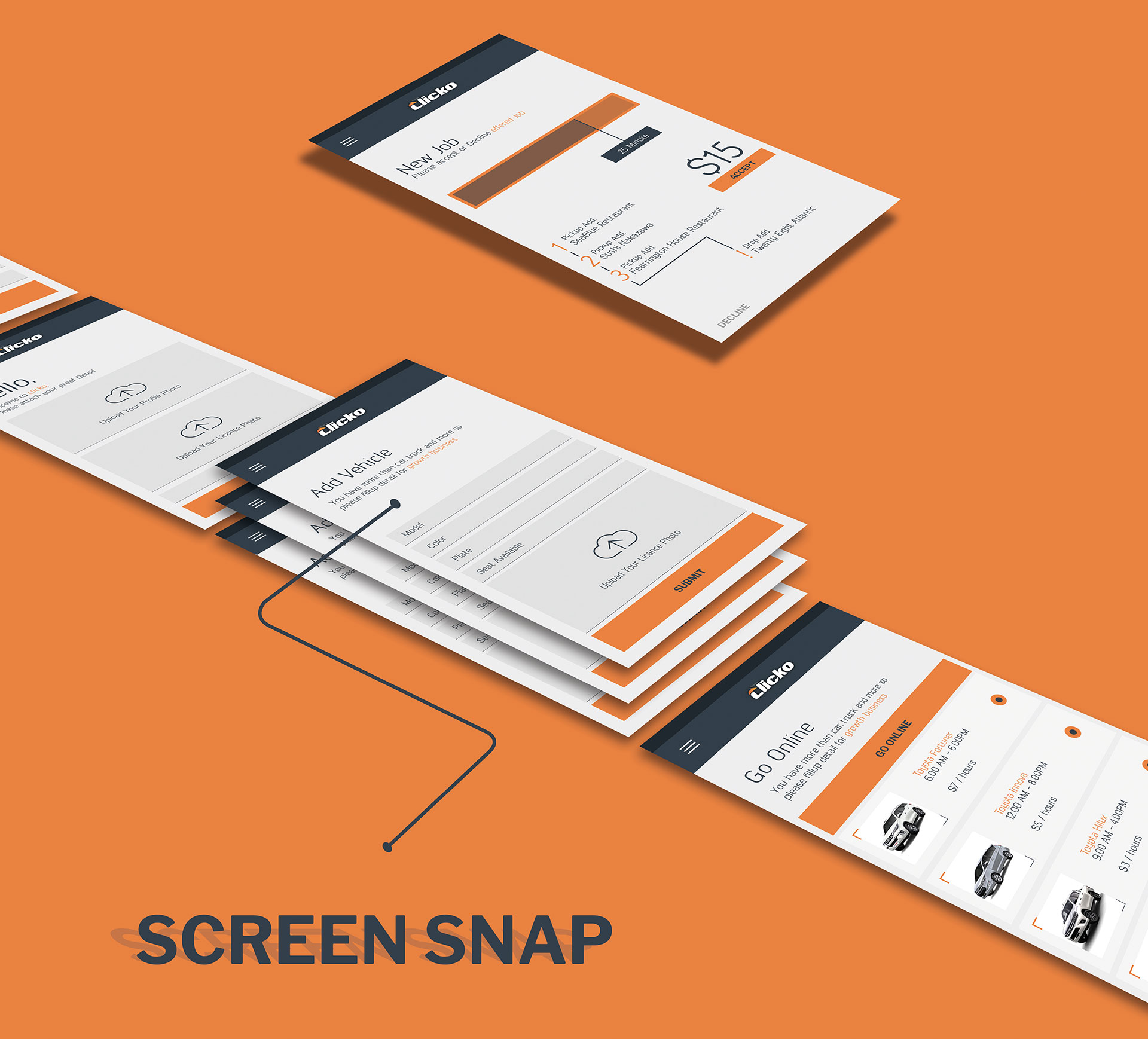 Clicko | Android App Design