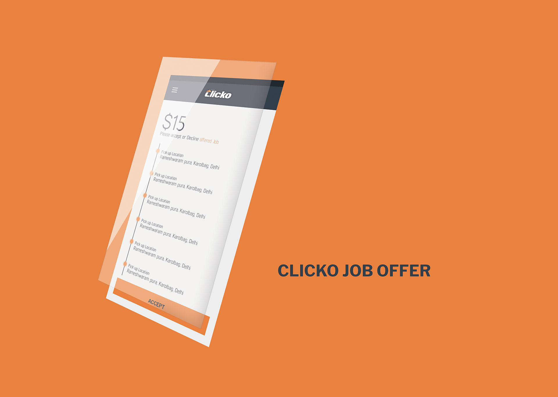 Clicko | Android App Design